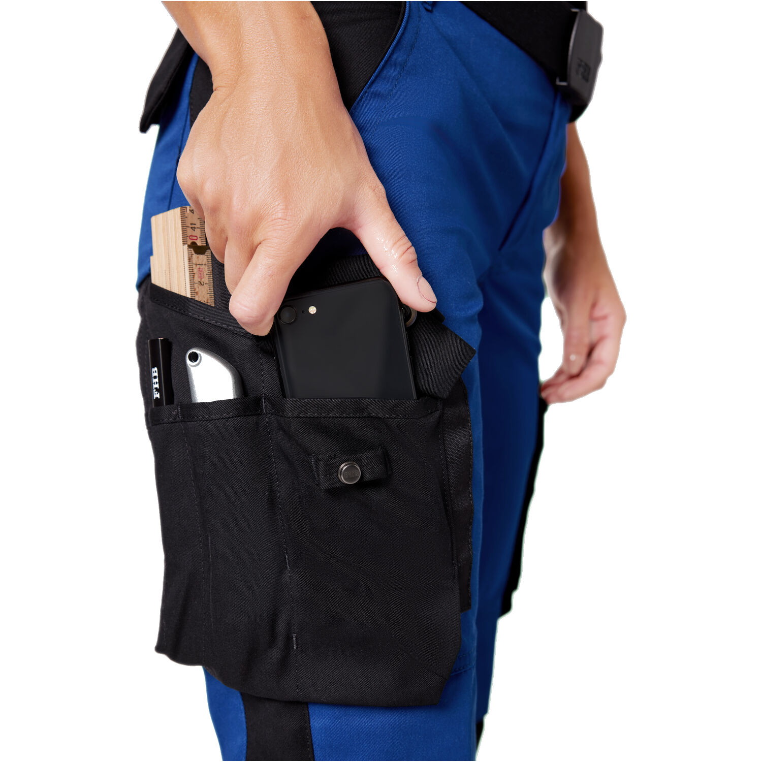 Damen Arbeitshose "ANNETTE" in royalblau/schwarz, 48 - Thumbnail 8