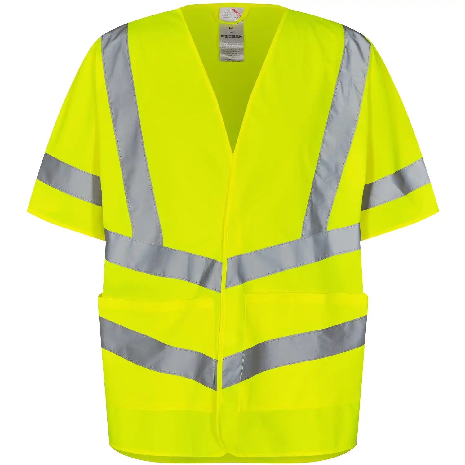 Warnschutz Verkehrsweste kurzarm "5031-240" Safety in gelb, M/L - Thumbnail 1