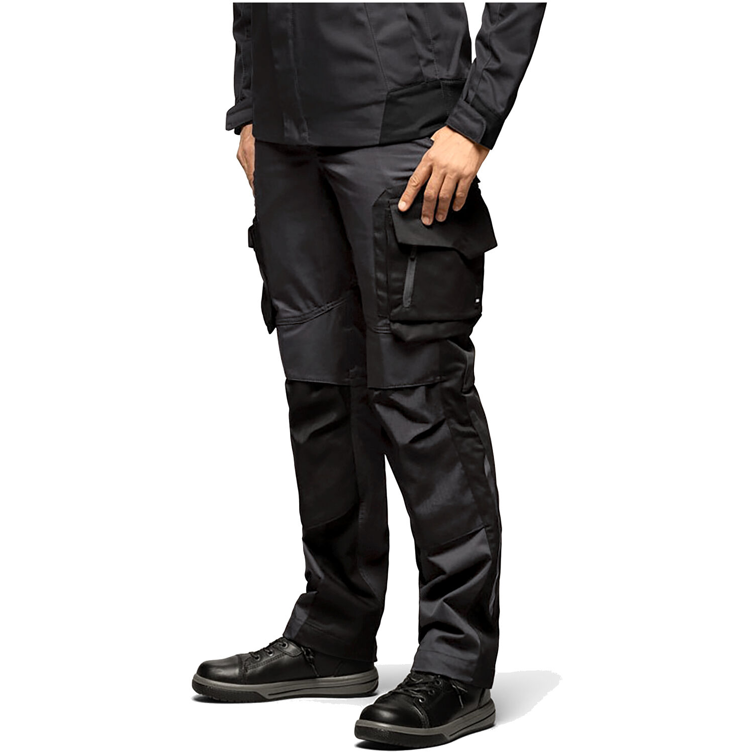 Damen Arbeitshose "ANNETTE" in anthrazit/schwarz, 48 - Thumbnail 3