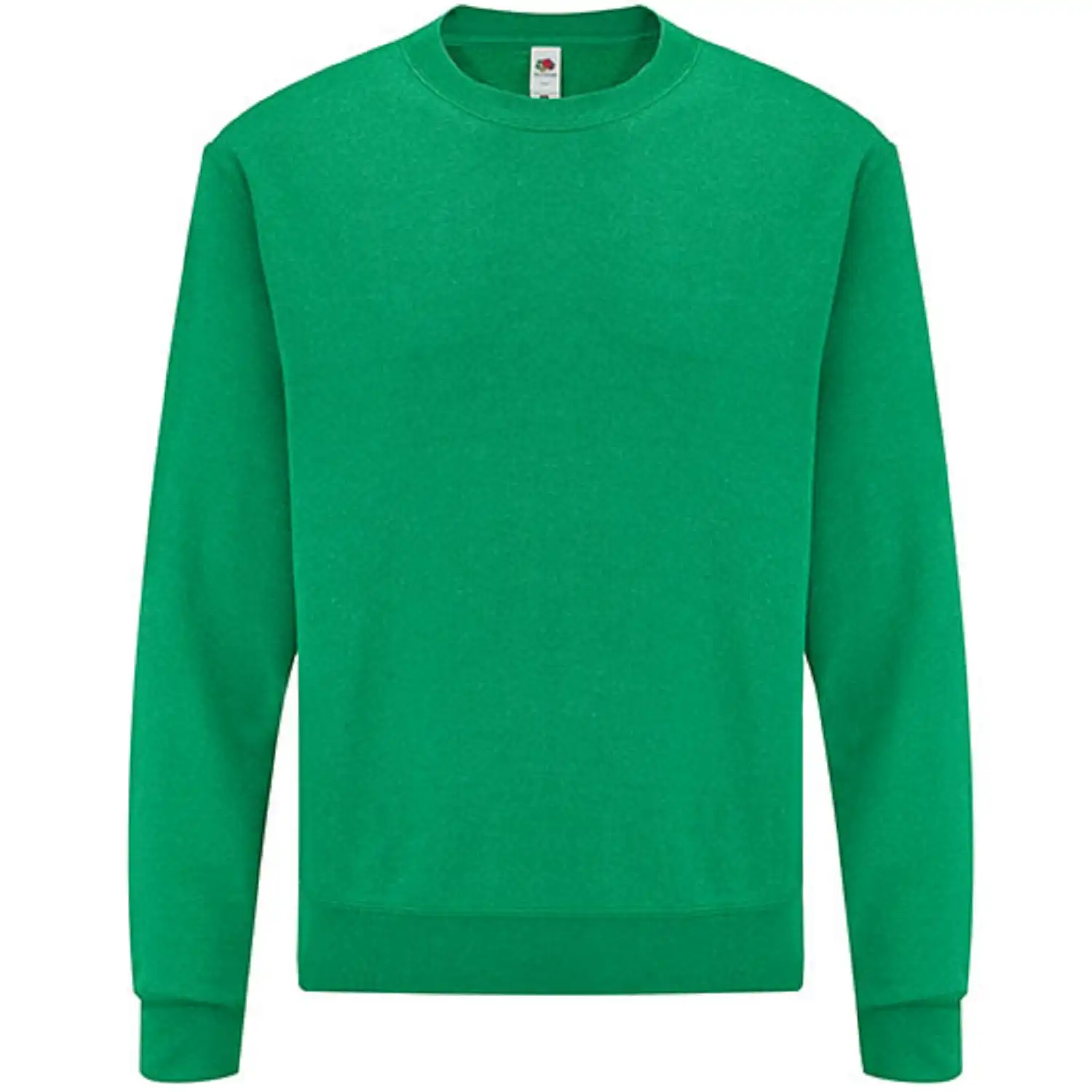 Sweatshirt "F324" Classic Set-In in heather green, S - Thumbnail 1