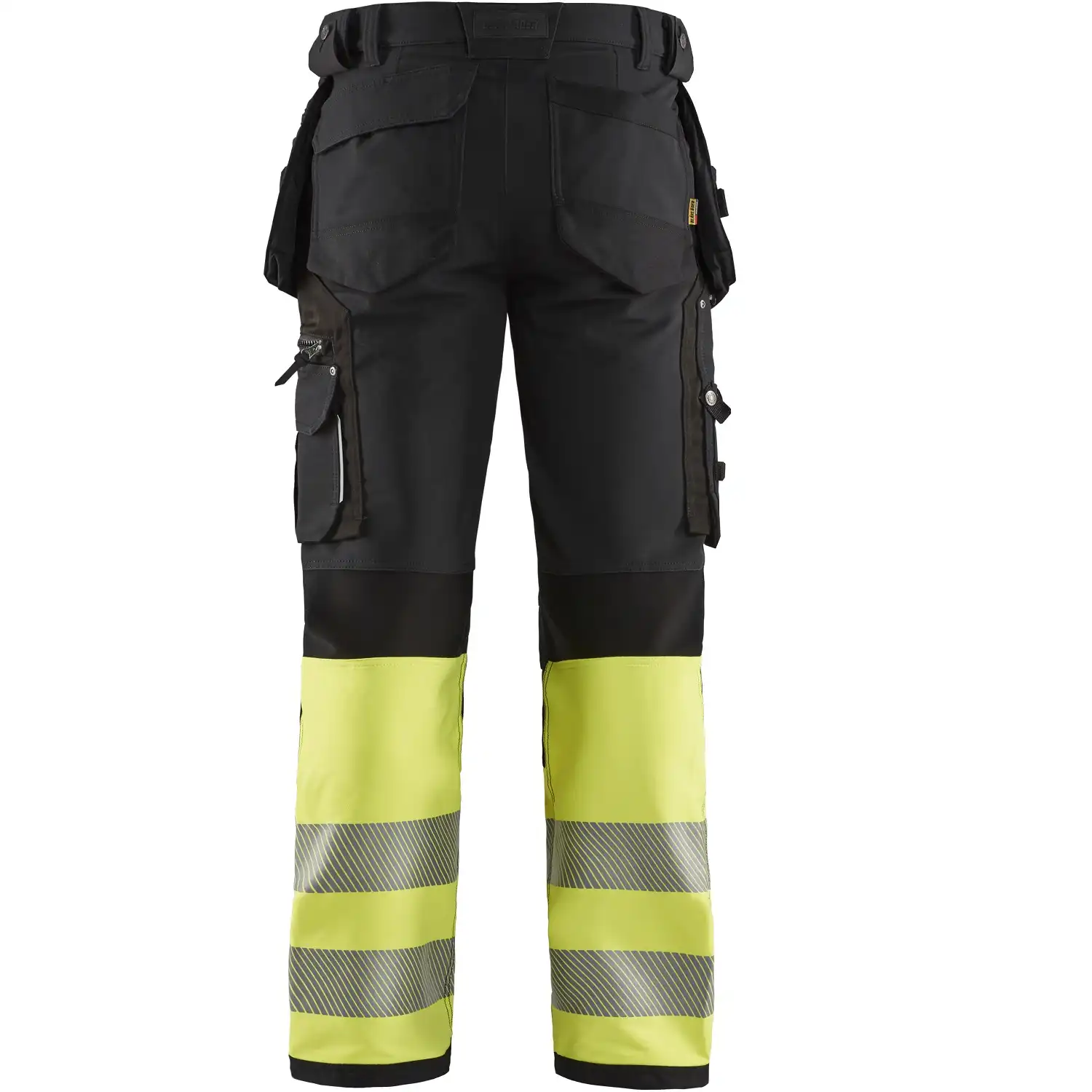 Warnschutz Stretch Handwerkerhose "1993" in schwarz/gelb, C150 - Thumbnail 2