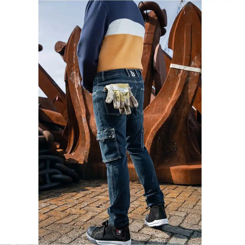 Stretch Jeans "DAVID" R12 medium blue in W32L32 - Thumbnail 5