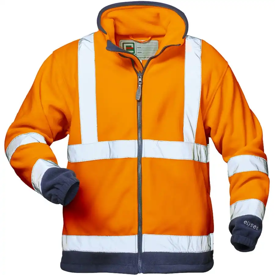 Warnschutz-Fleecejacke Kl. 3  in orange/marine, XL - Bild 1