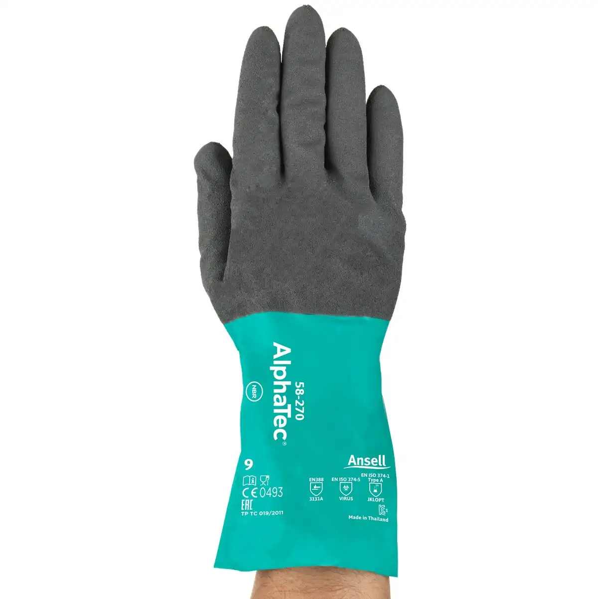 Chemieschutz-Handschuhe AlphaTec® 58-270 in 8 (M) - Bild 1