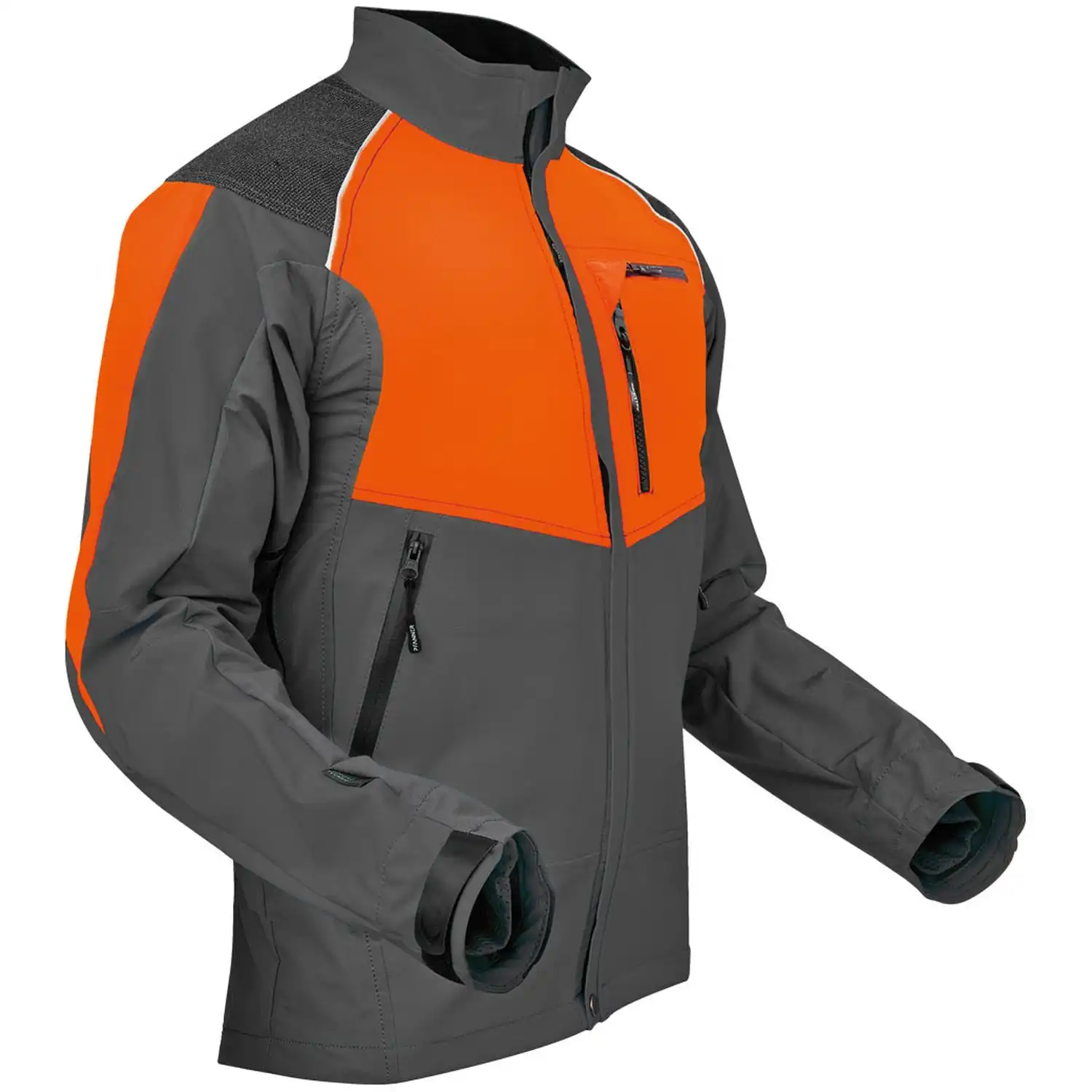 Forst-Bundjacke "VENTILATION" in grau/orange, XS - Thumbnail 1