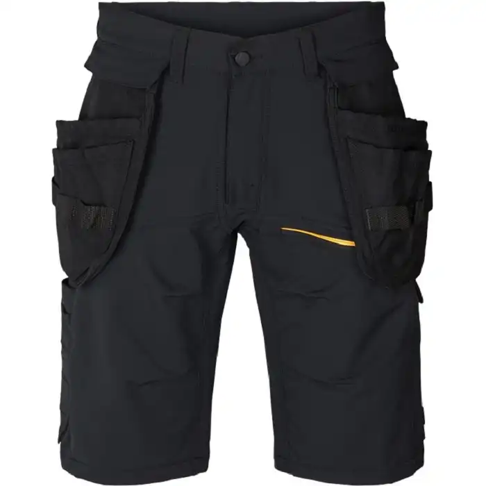 Stretch Handwerker-Shorts "EVOLVE CRAFTSMEN" in schwarz, C48 - Thumbnail 1