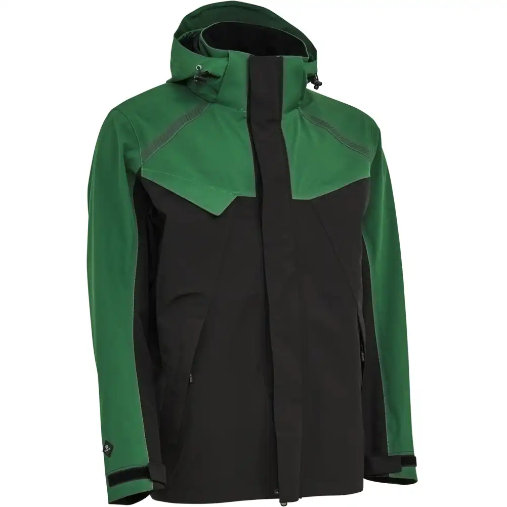 Regenjacke "186101" Stretch in grün/schwarz, XL - Thumbnail 1