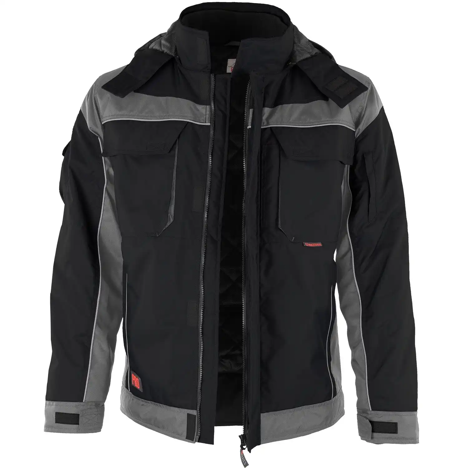 Winterjacke "PRO" in schwarz/grau, XL - Thumbnail 1