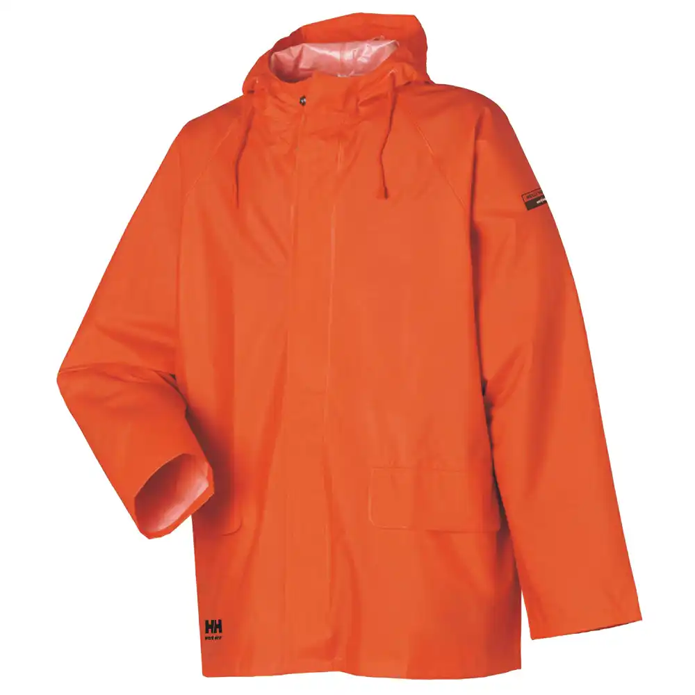 PVC Regen-Jacke "MANDAL" in Orange, L - Bild 1