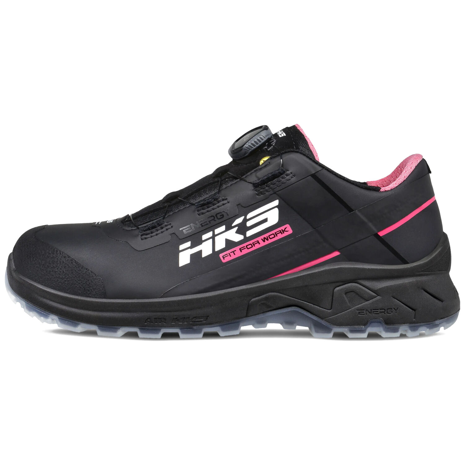 Damen Sicherheitshalbschuhe S3 "AirGuard Pink Black BOA®" in 37 - Thumbnail 2