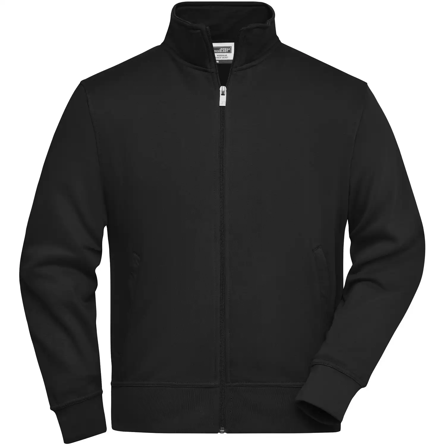 Sweatjacke "JN836" in black, L - Thumbnail 1