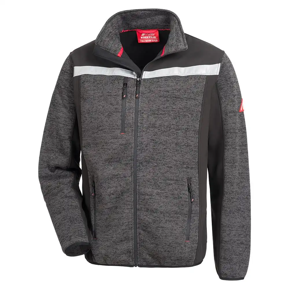 Strick-Softshelljacke "MOTION TEX PLUS" in schwarz, L - Thumbnail 1