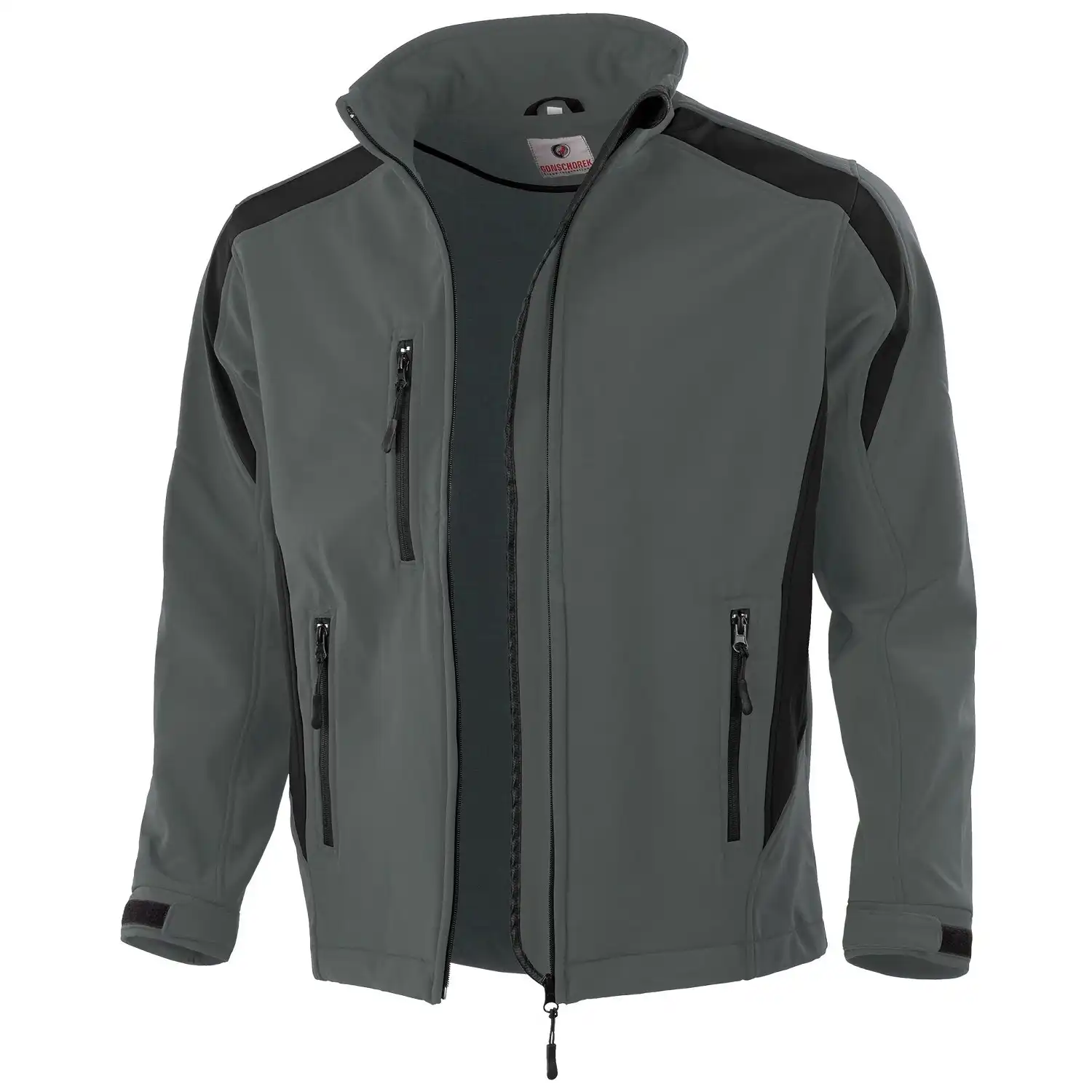 Softshelljacke "1020" in grau/schwarz, L - Thumbnail 1