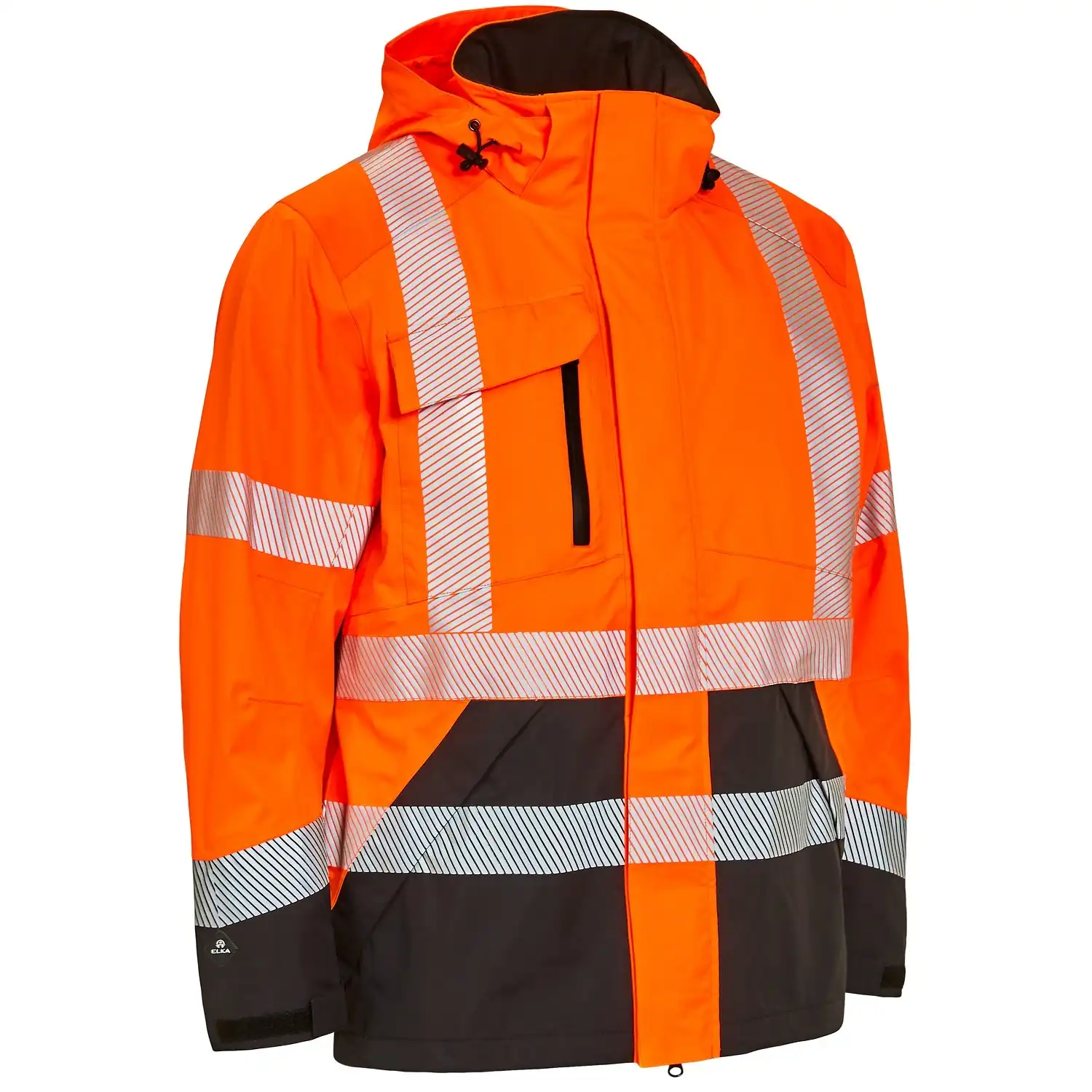 Warnschutz Stretch Regenjacke "186000R" Visible Xtreme Kl. 3 in fluororange, L - Bild 1