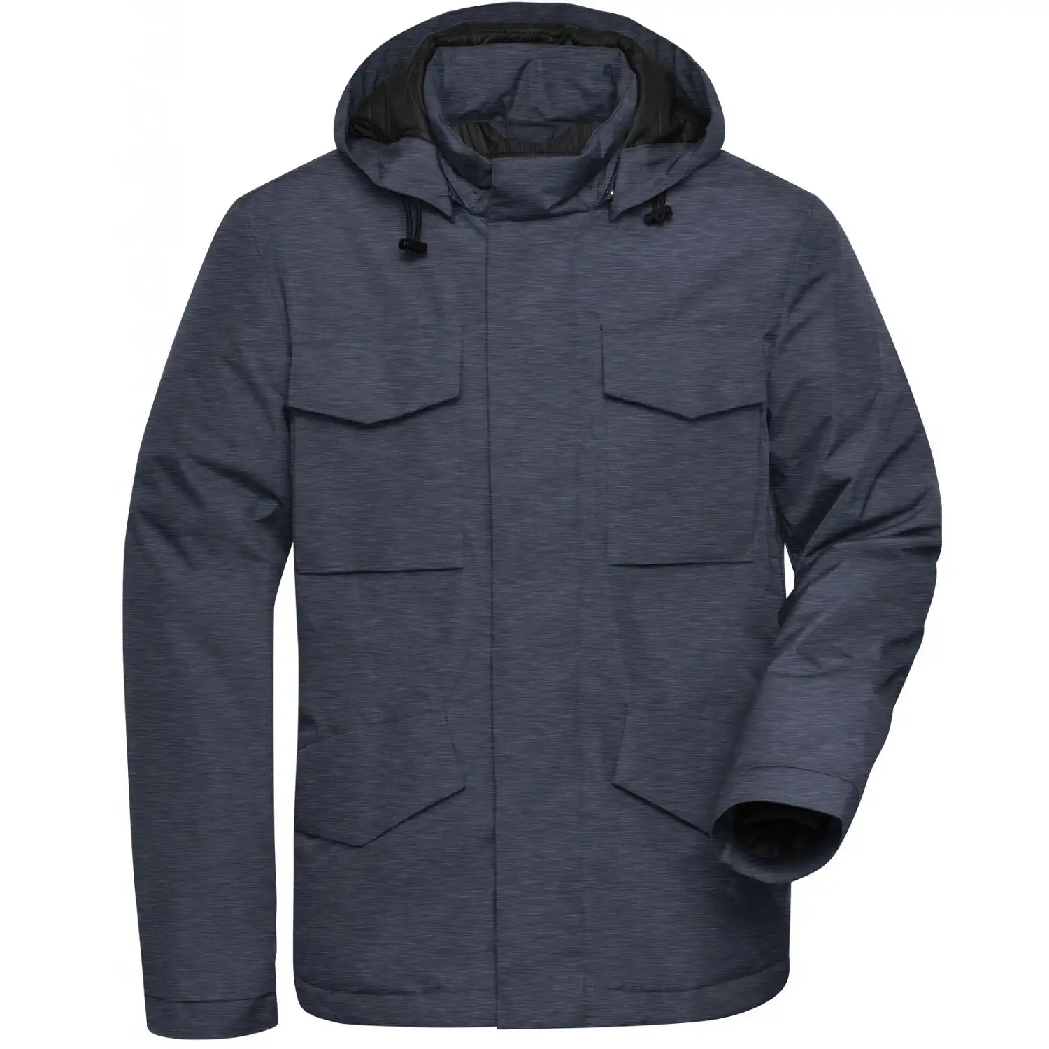 Wattierte Jacke "JN1158" - Daiber in black-melange, S - Thumbnail 1