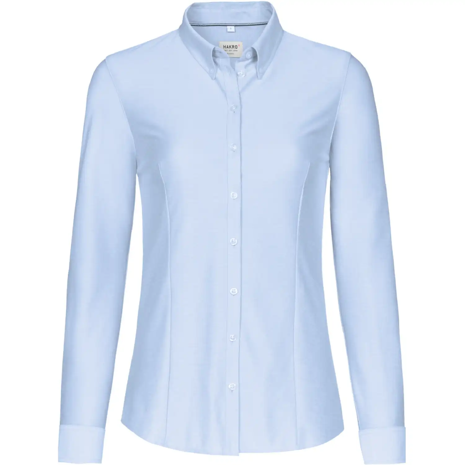 Bluse "NATURAL STRETCH" 129 langarm in ozeanblau, XL - Thumbnail 1