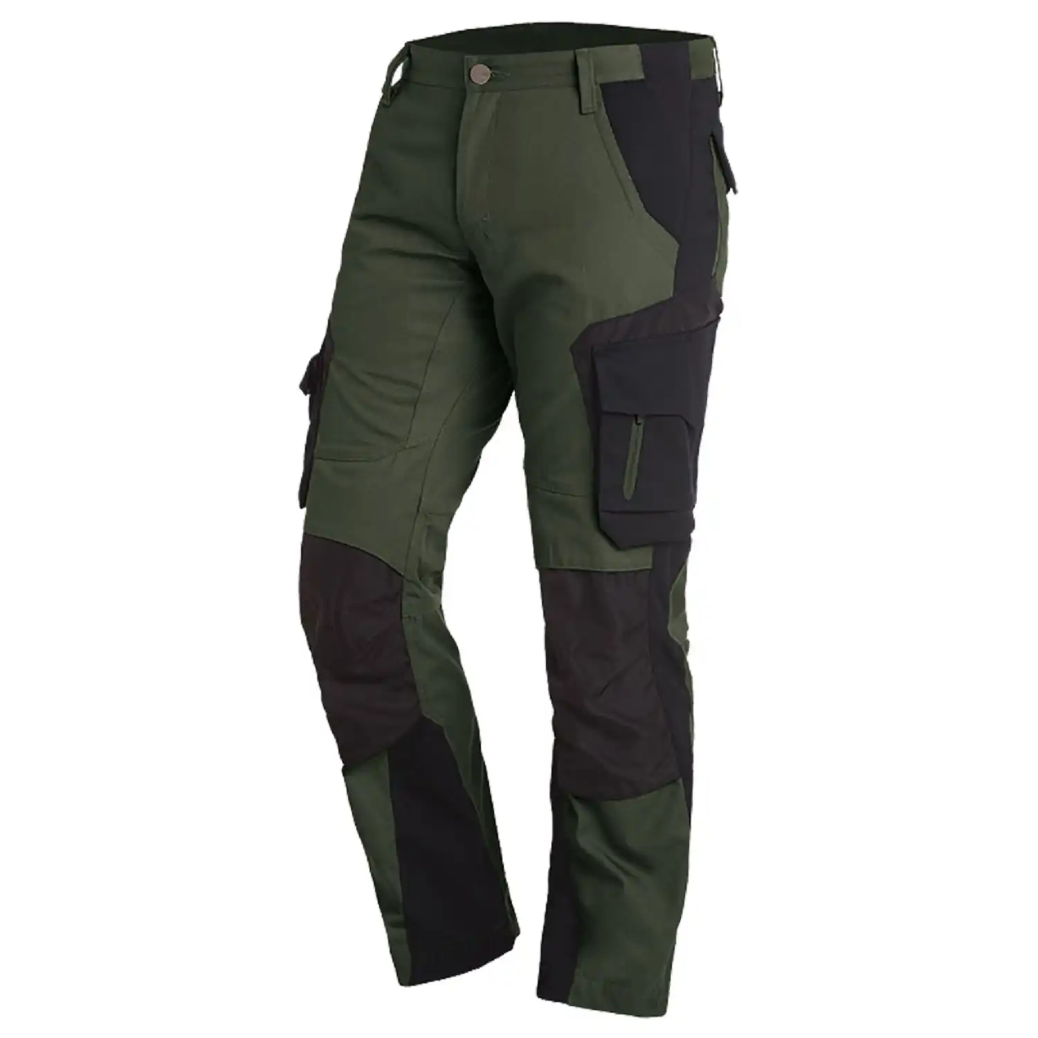 Arbeitshose  FLORIAN in olive/schwarz, 50 - Thumbnail 1