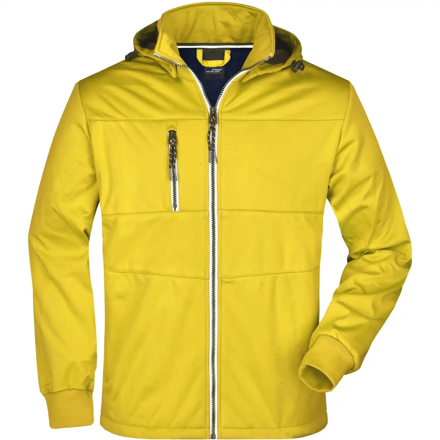Herren Maritime Jacke "JN1078" in sun-yellow/navy/white, XL - Thumbnail 1