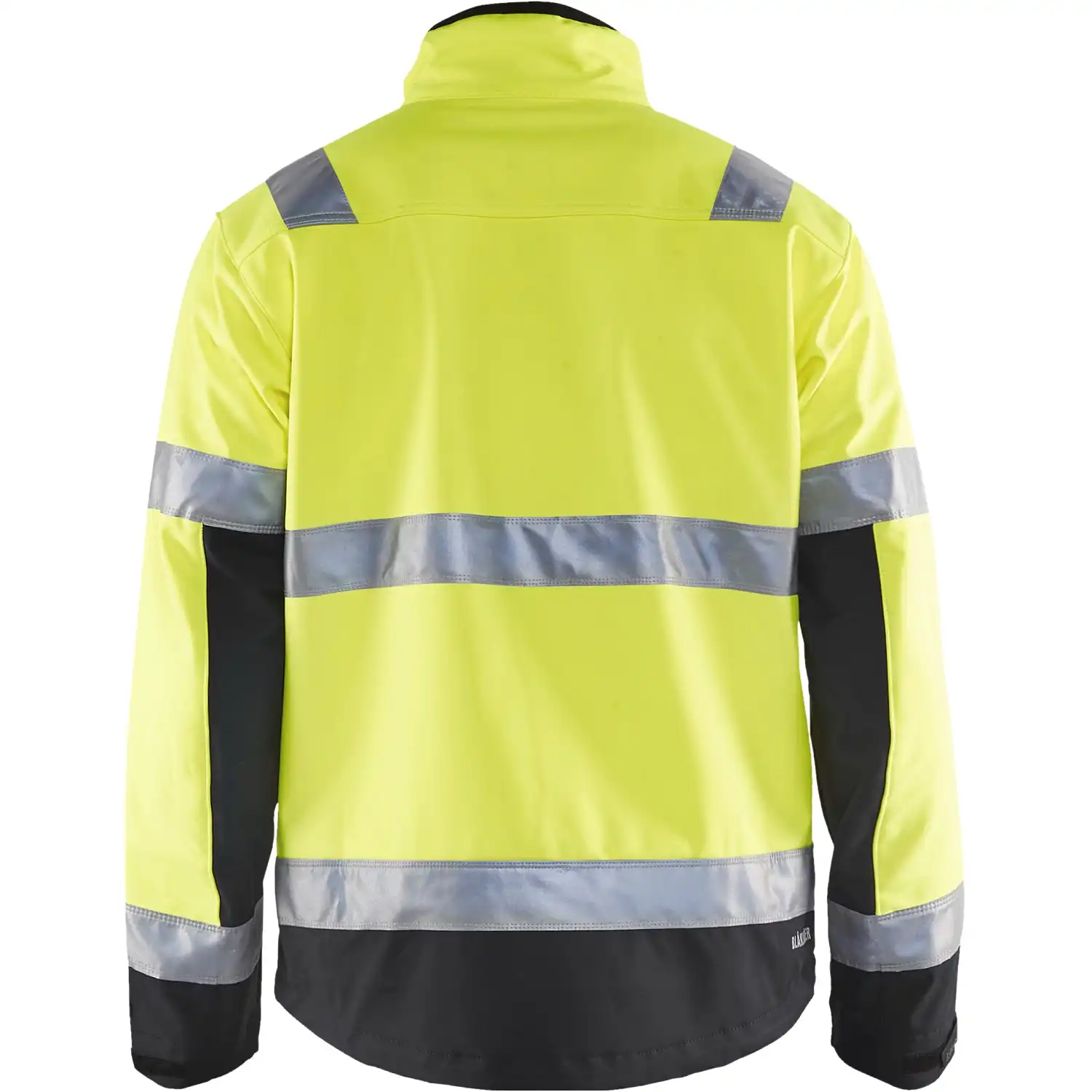 Warnschutz Softshelljacke "4900" in gelb/schwarz, 3XL - Thumbnail 2