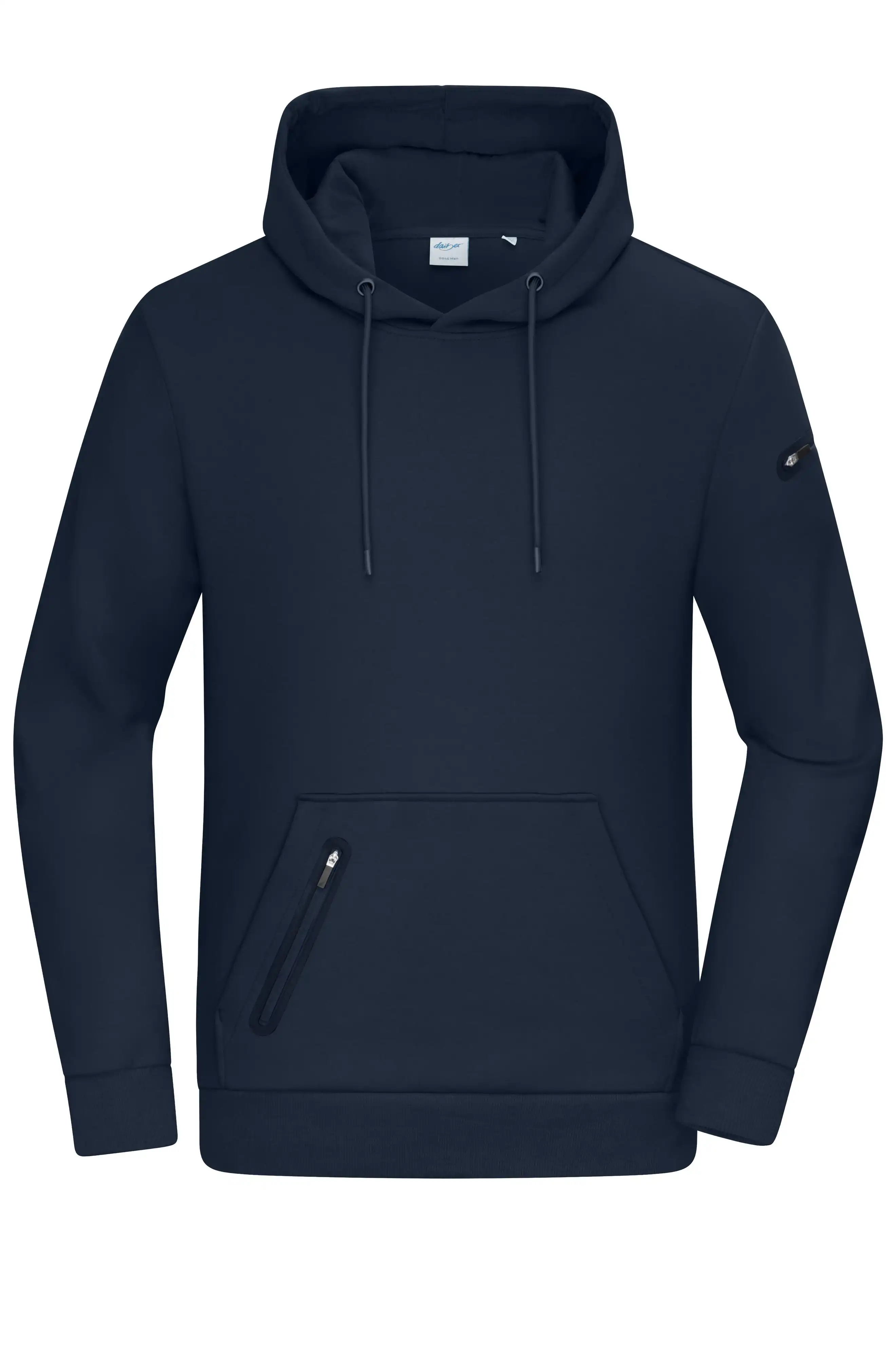 Herren Kapuzen-Sweatshirt "INTERLOCK" 8046 in navy, 3XL - Thumbnail 1