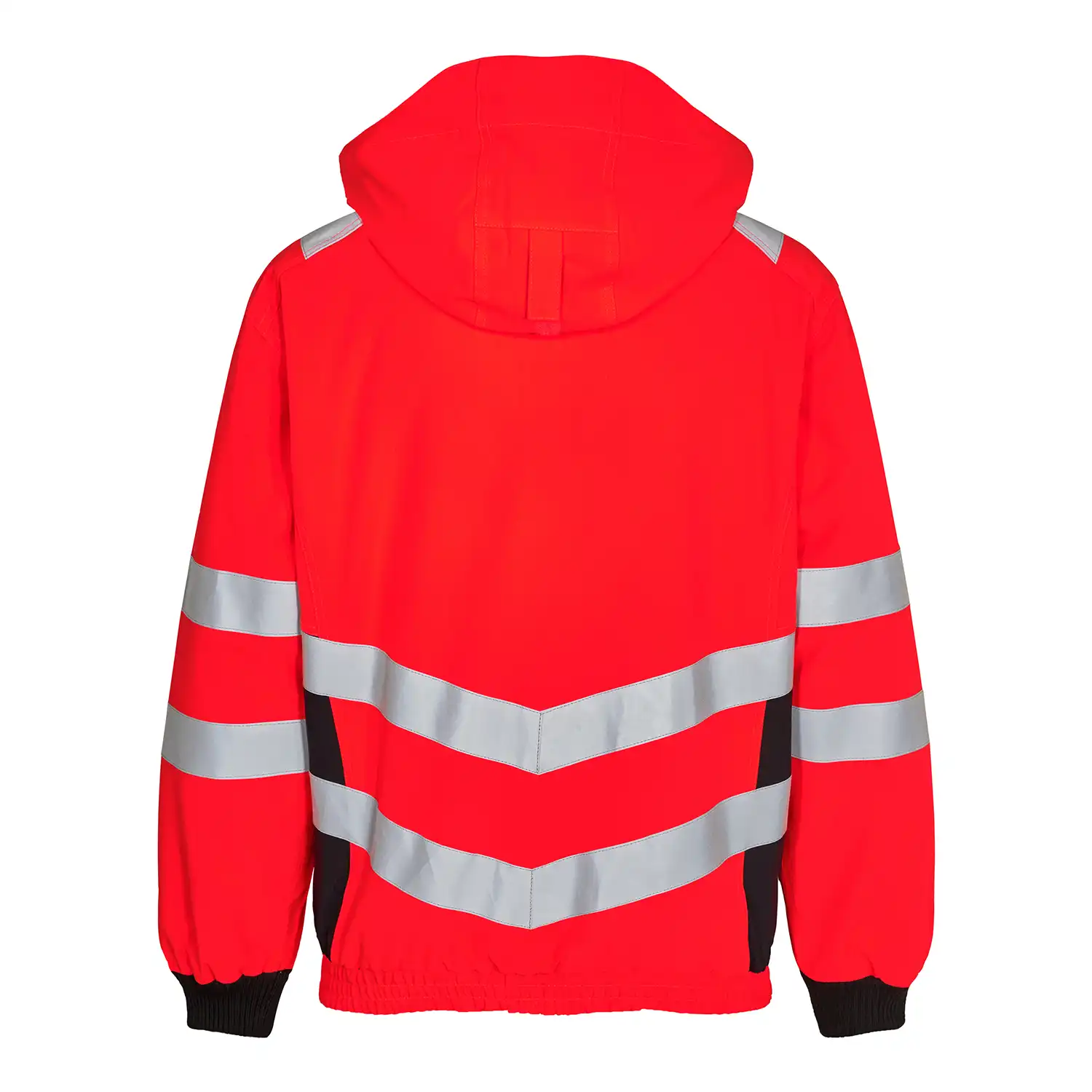 Warnschutz Regenjacke "1246-930" Safety Kl. 3 in rot/schwarz, XL - Thumbnail 2