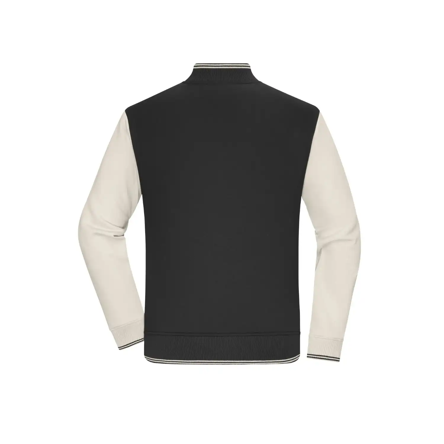 College-Jacke Unisex "8044" in XS, black/sandstone - Thumbnail 4