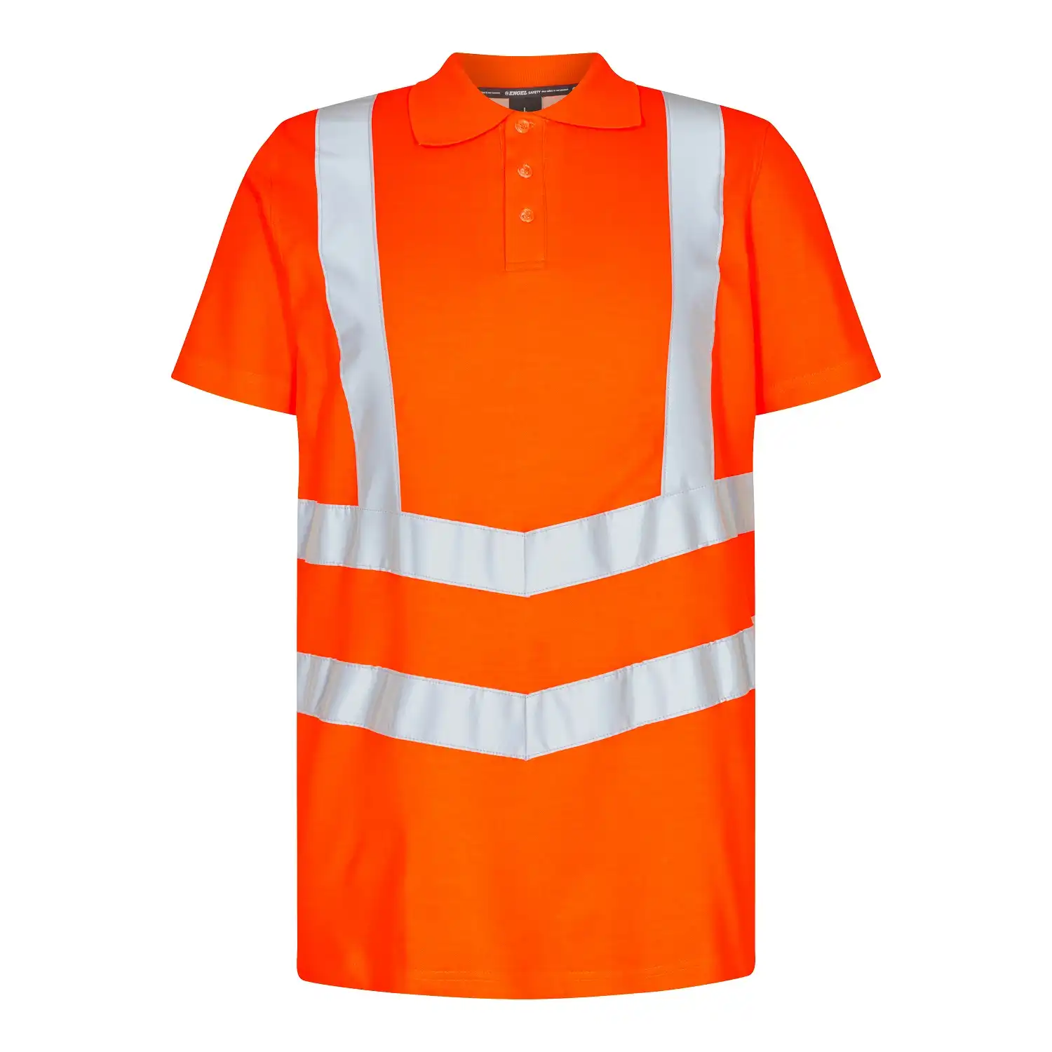 Warnschutz Polo-Shirt "9546-182" Safety UV-Schutz in Orange, XL - Thumbnail 1