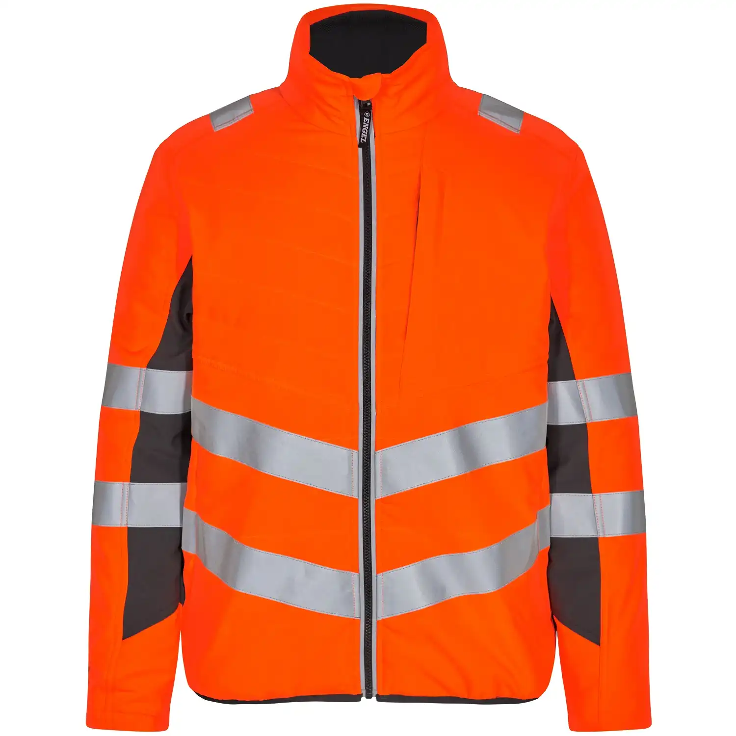 Warnschutz Steppjacke "1159-158" Safety in orange/anthrazit, XL - Bild 1