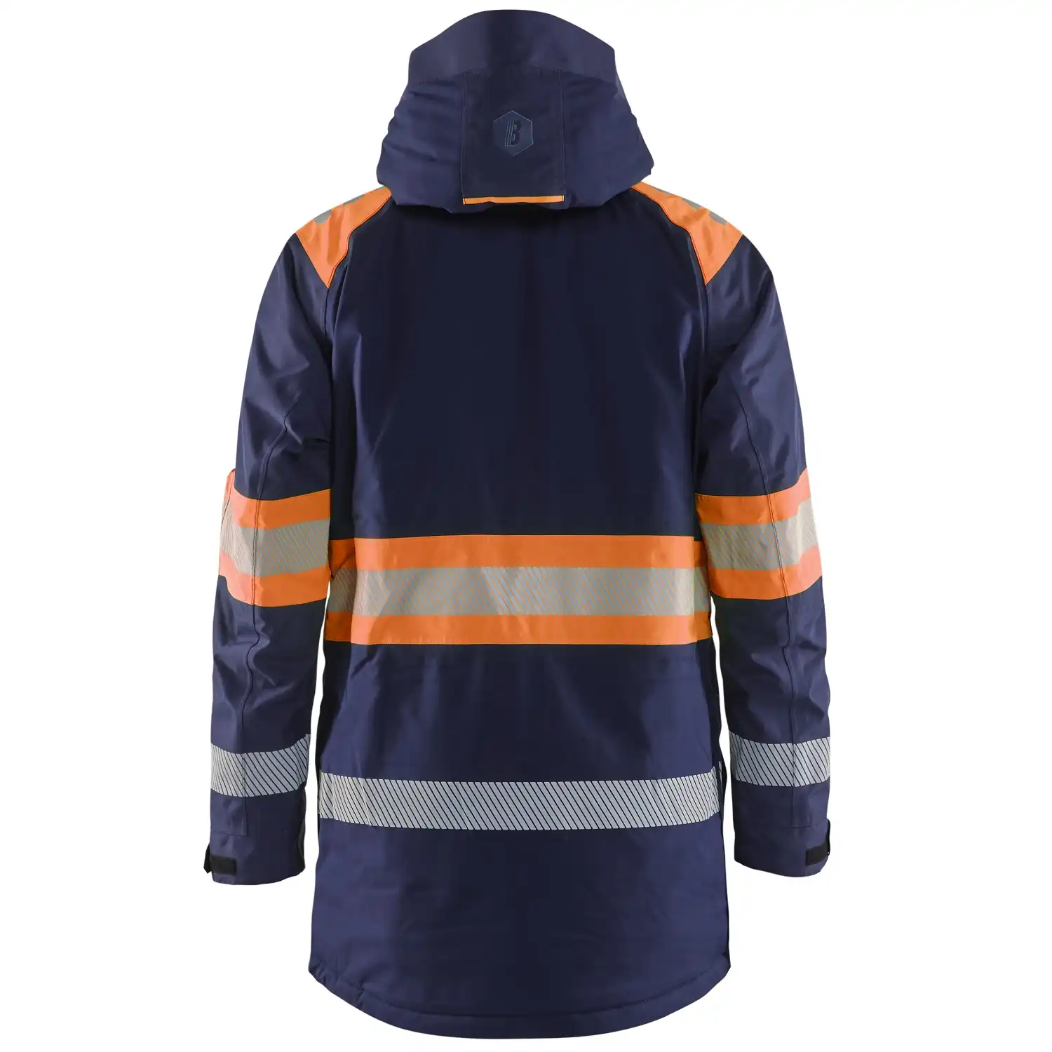 Warnschutz Winterparka Kl. 1 "4485" in marine/orange, 3XL - Thumbnail 2