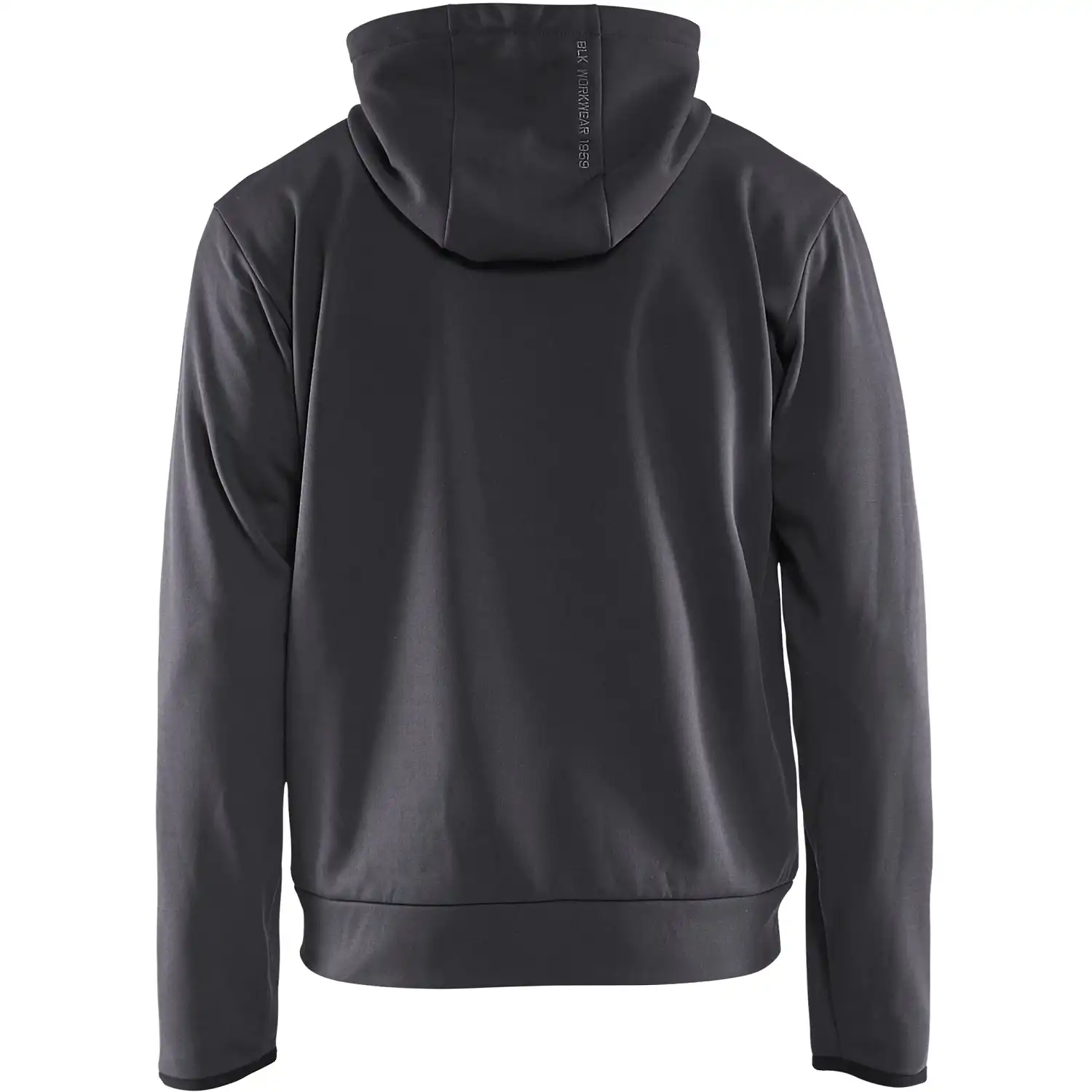 Kapuzen-Sweatjacke "3363" in mittelgrau/schwarz, XXL - Thumbnail 2