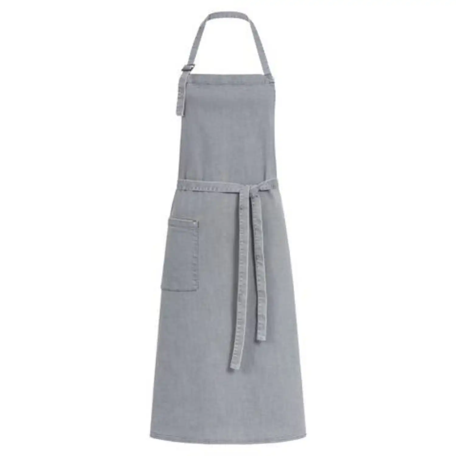 Latzschürze "44129" light grey denim - Bild 1