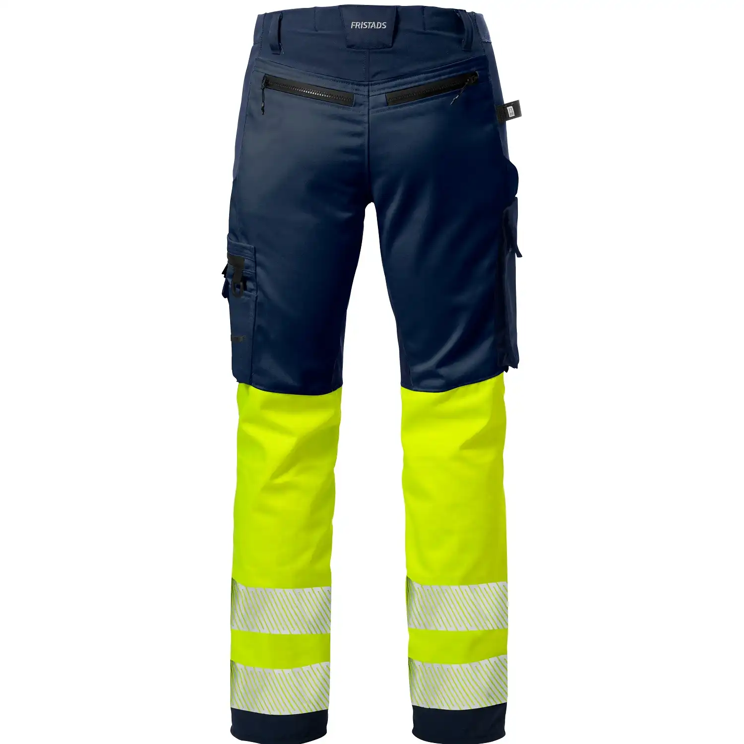 Damen Warnschutz Stretch Bundhose "2708 PLU" Stiby Kl. 1 in gelb/marine, R34 - Thumbnail 2