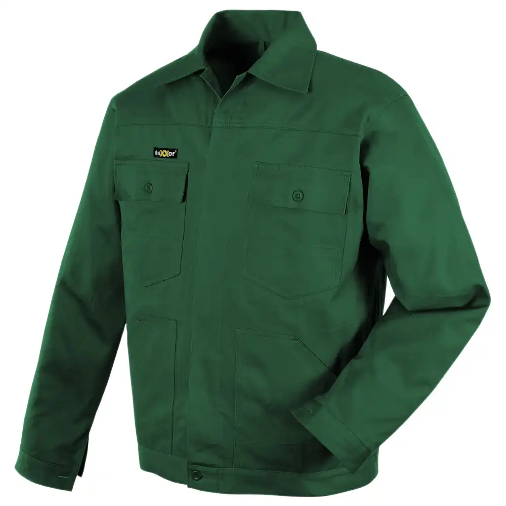 Bundjacke "BASIC" Baumwolle 290g/m² in grün, L - Bild 1