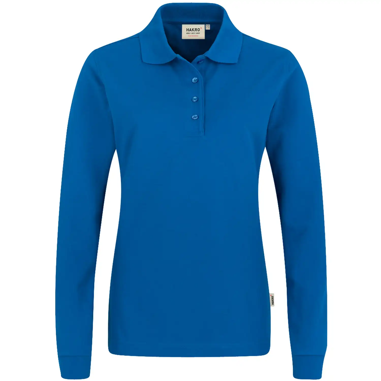 Damen-Langarm-Poloshirt "PERFORMANCE" 215 in royal, 4XL - Bild 1