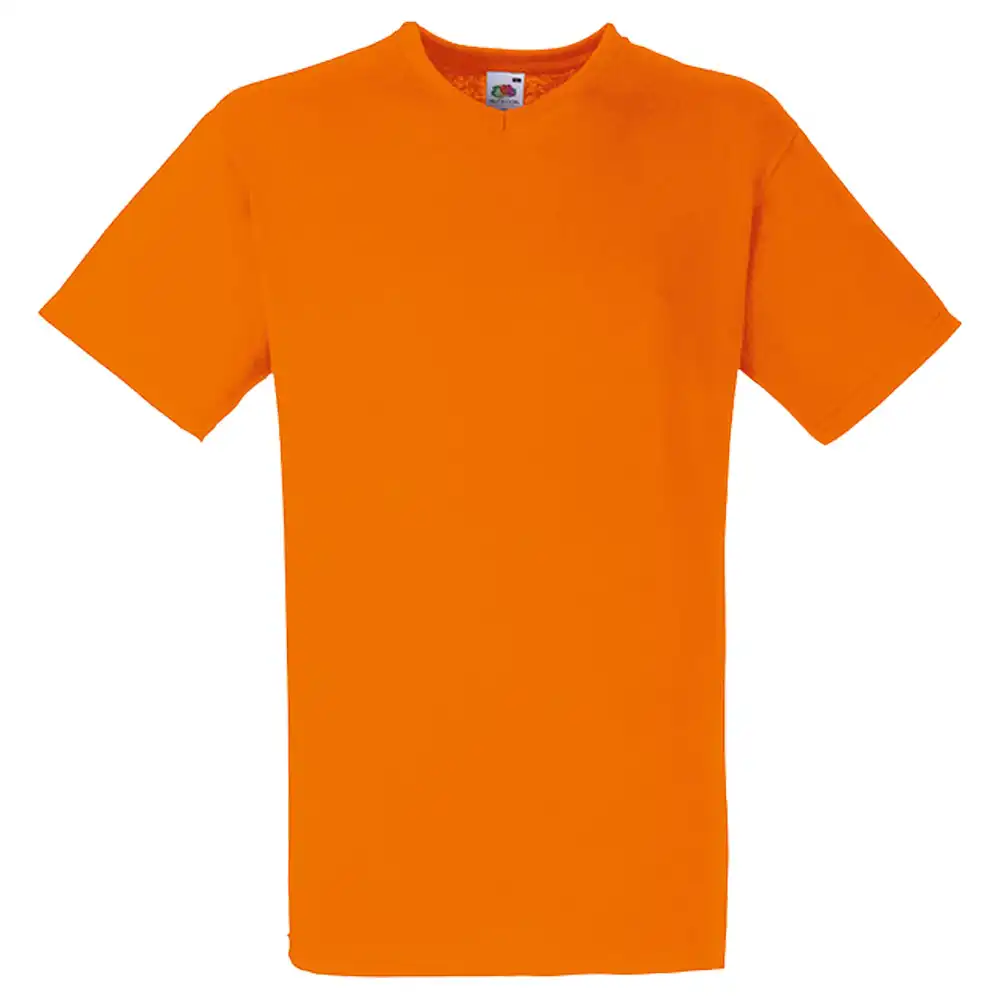 T-Shirt "F270" V-Ausschnitt Valueweight in Orange, L - Thumbnail 1