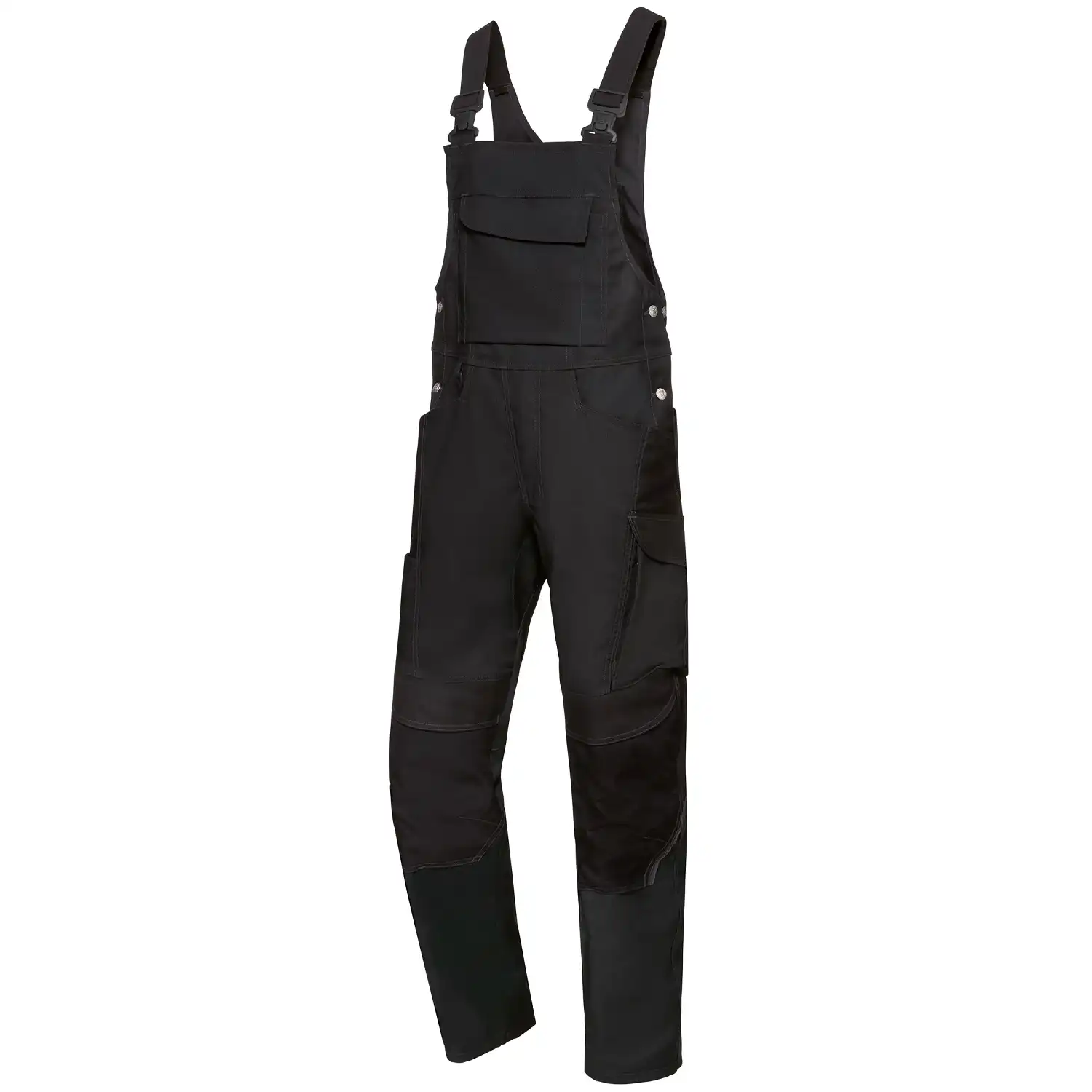 Latzhose "1821-565" Bplus Green in schwarz, 40/42 - Thumbnail 1