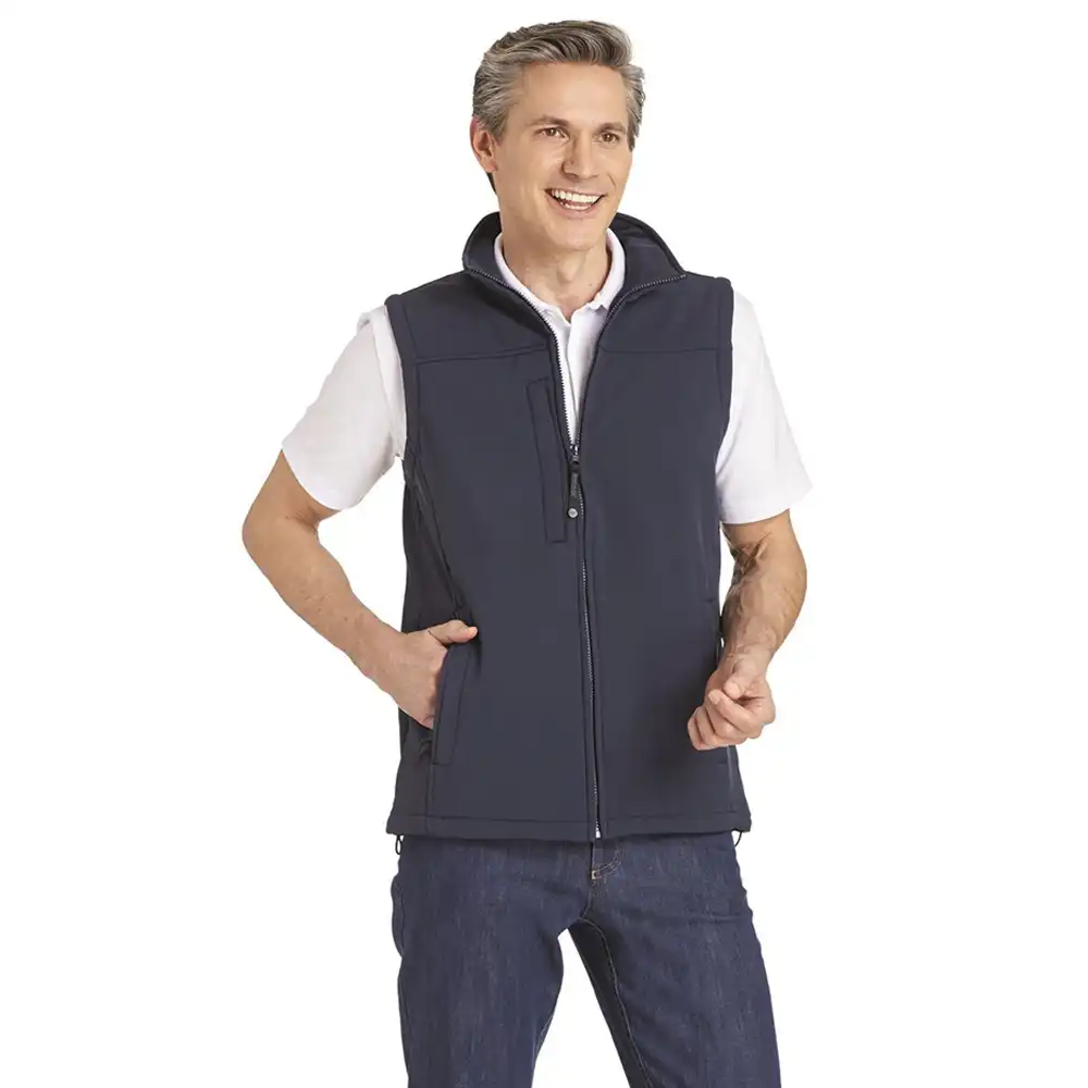 Herren-Softshellweste "10/1046" in marine, XXL - Bild 1