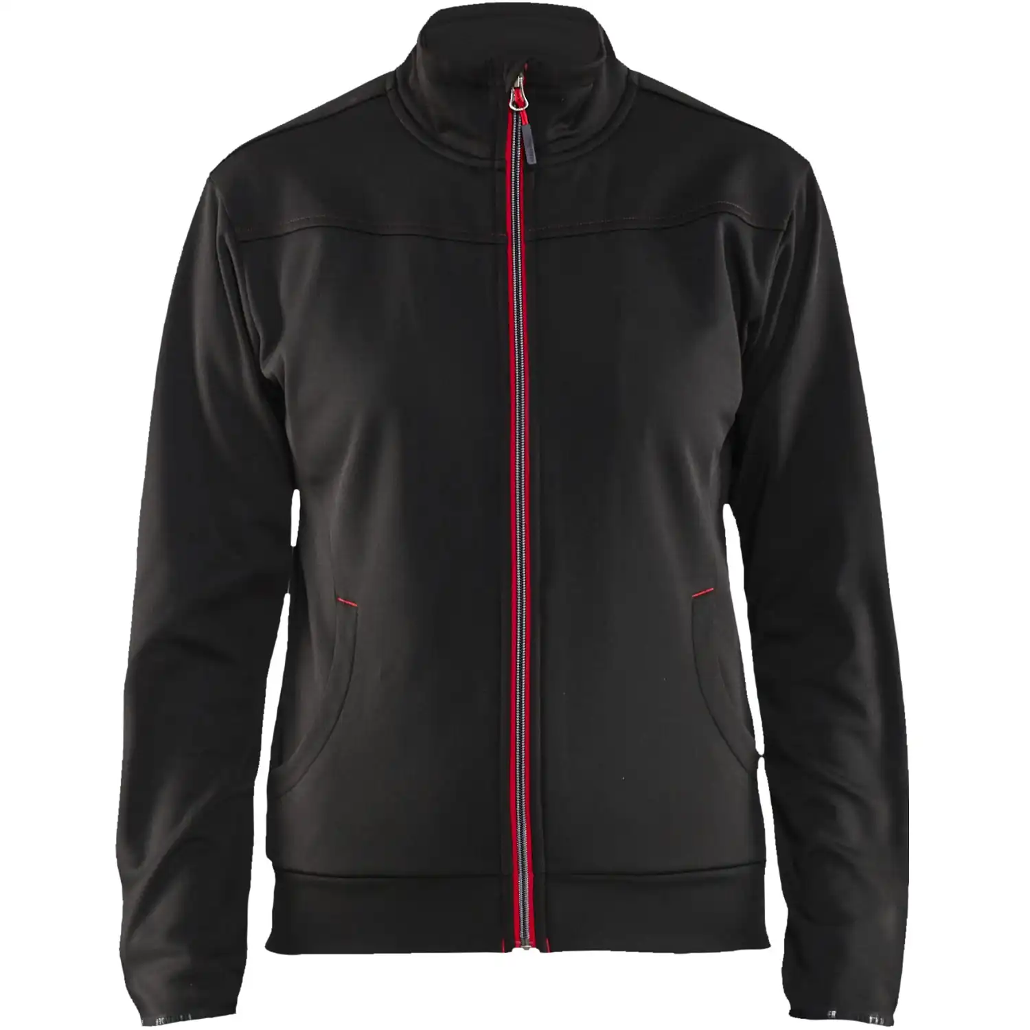 Damen Sweatjacke "3394" in schwarz/rot, 3XL - Thumbnail 1