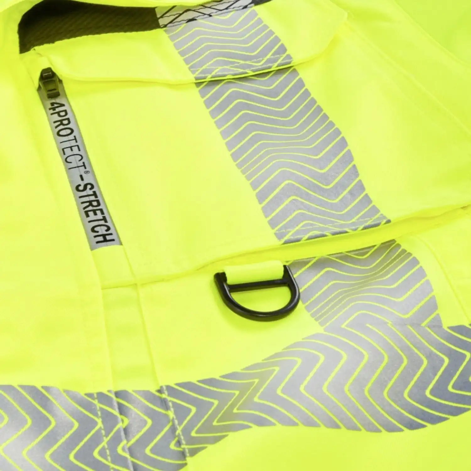 Warnschutz Bundjacke "Kentucky" in leuchtgelb/grau, XS - Thumbnail 4