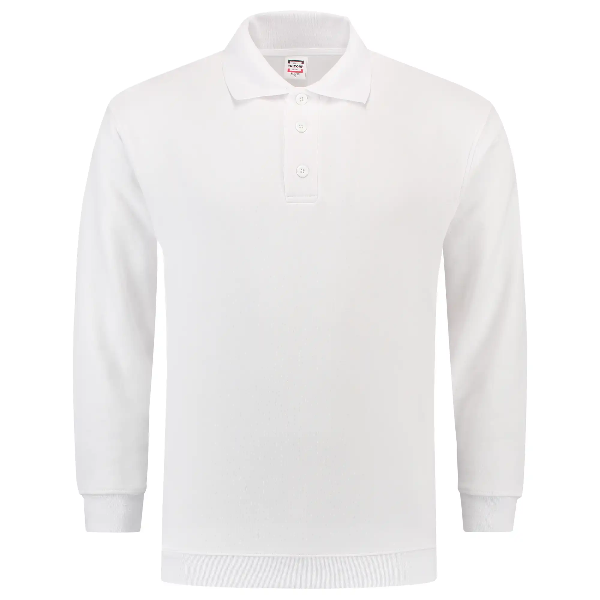 Polo-Sweatshirt "301005" Casual in white, L - Thumbnail 1