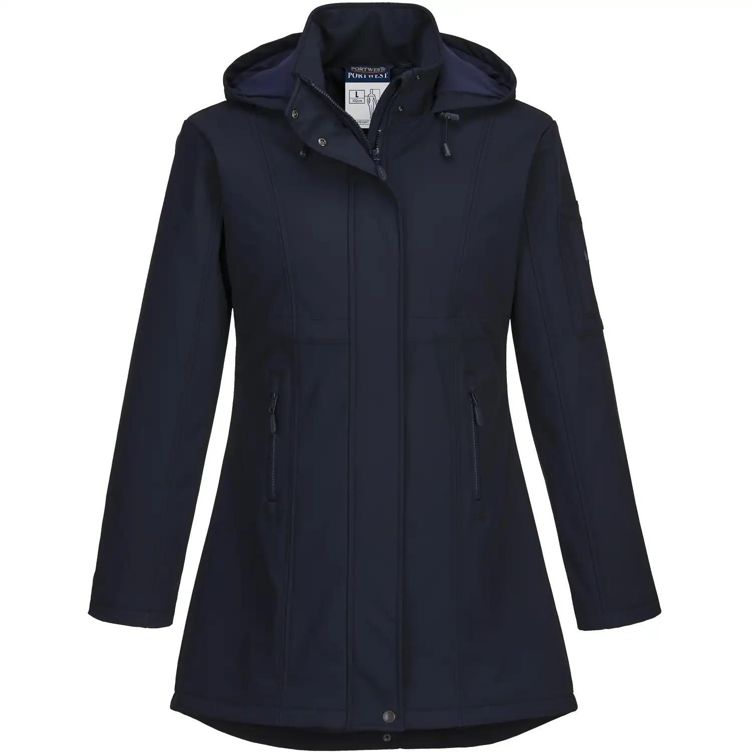 Damen Softshell-Mantel "CARLA" TK42 in marine, L - Thumbnail 1