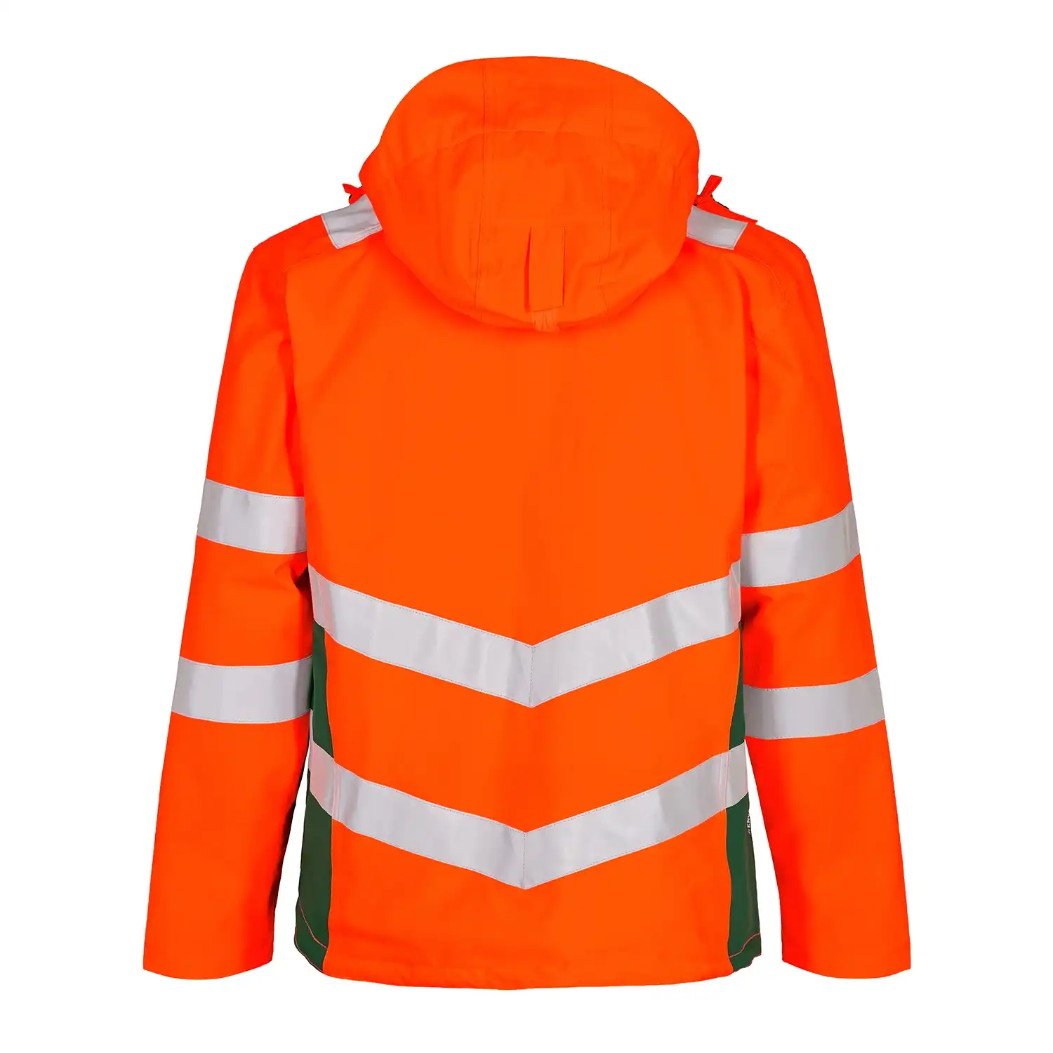 Warnschutz Hardshell Regenjacke "1146-930" Safety Kl. 3 in orange/grün, L - Thumbnail 2