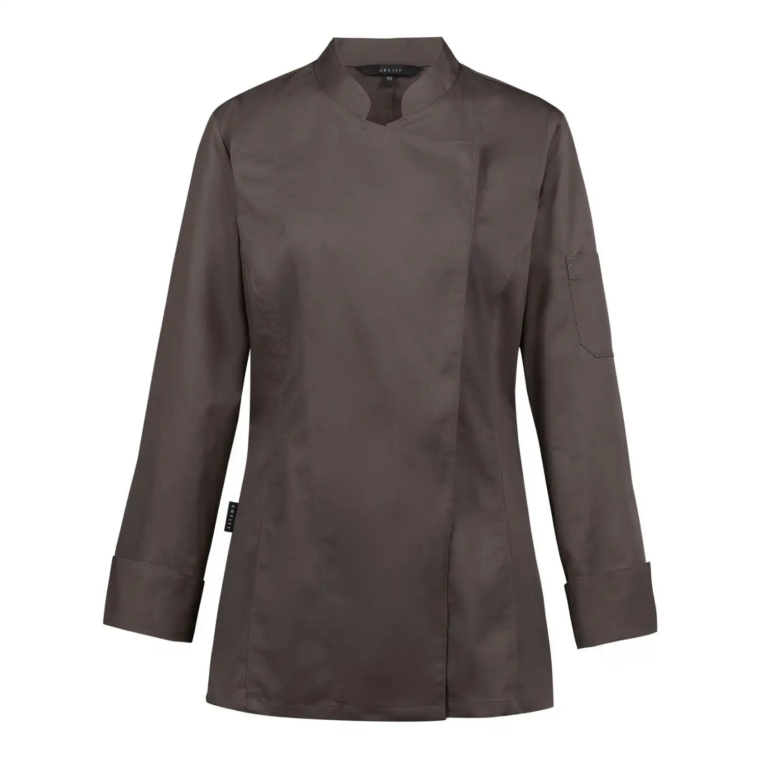 Damen-Kochjacke RF "5405" in XS, taupe - Thumbnail 1