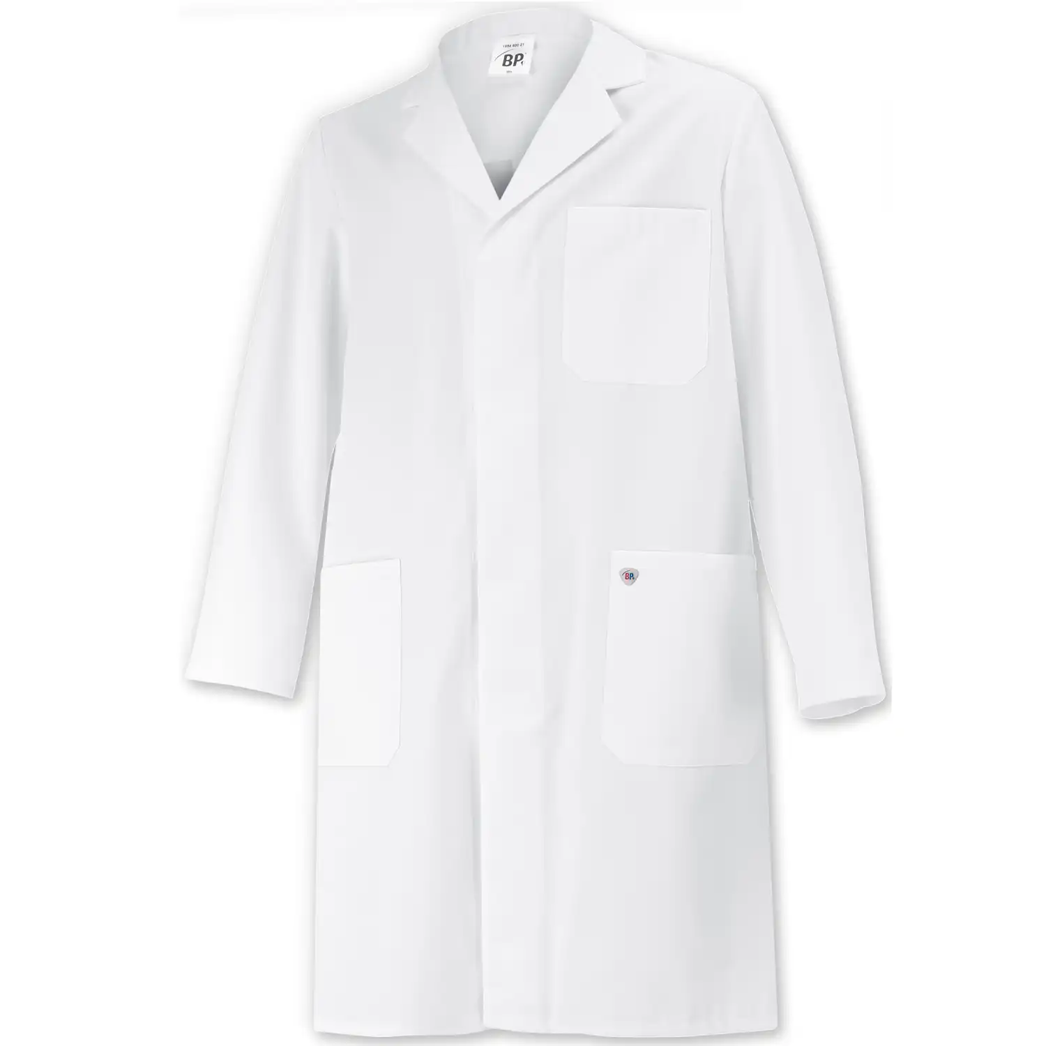 Berufsmantel "1656-130" 100% Baumwolle Med & Care weiß in L - Thumbnail 1