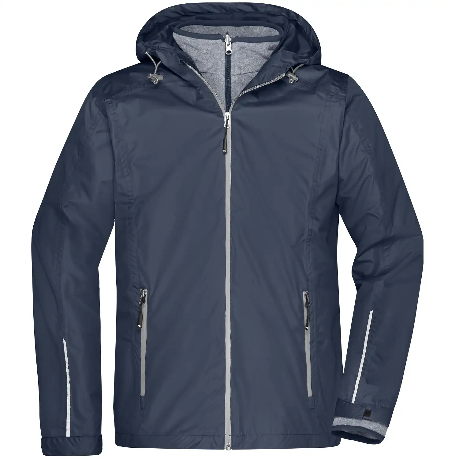 3-in-1 Herren Jacke in navy/silver, L - Thumbnail 1