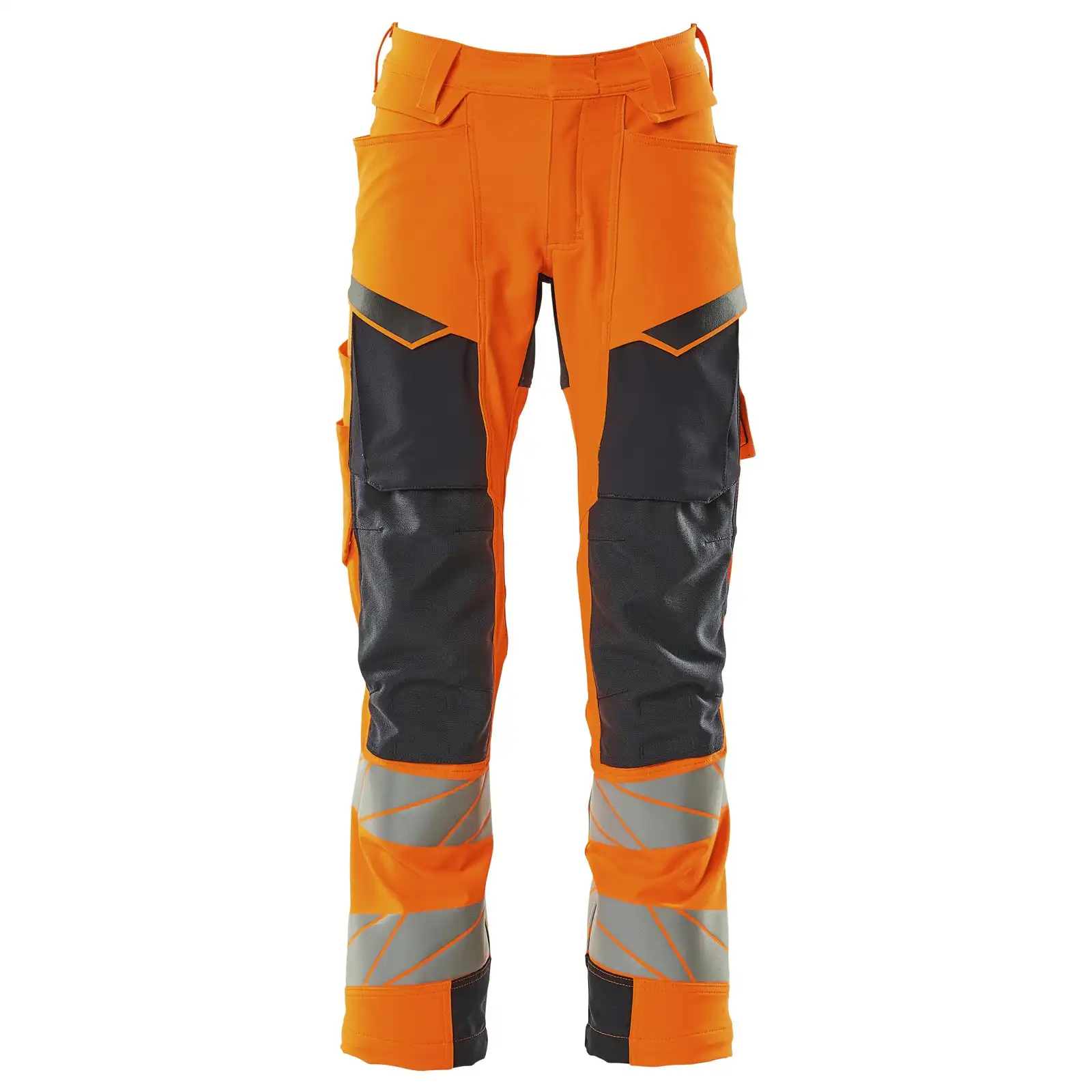 Warn Stretchbundhose Kl.2 ACCELERATE SAFE in orange/schwarzblau, 76C46 (EU 23) - Thumbnail 1