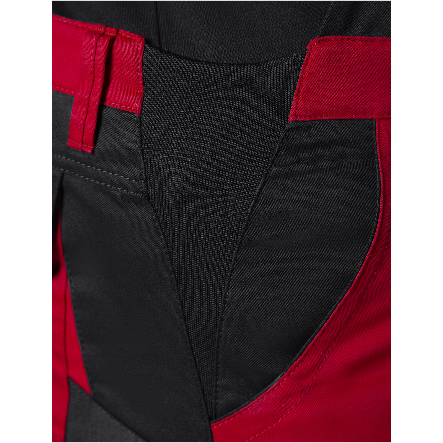 Damen Arbeitshose "ANNETTE" in rot/schwarz, 44 - Thumbnail 5