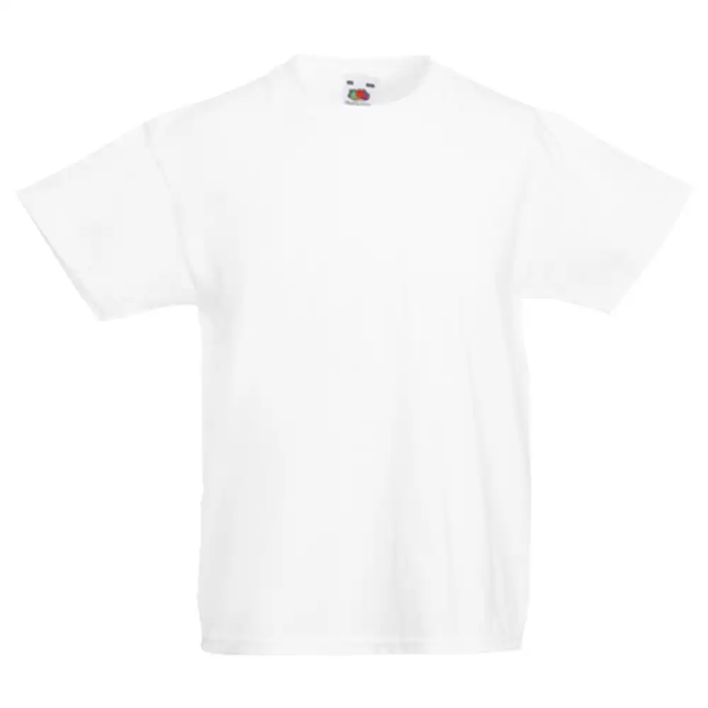 Kinder T-Shirt "F140K" 100% Baumwolle Valueweight in white, 140 - Bild 1