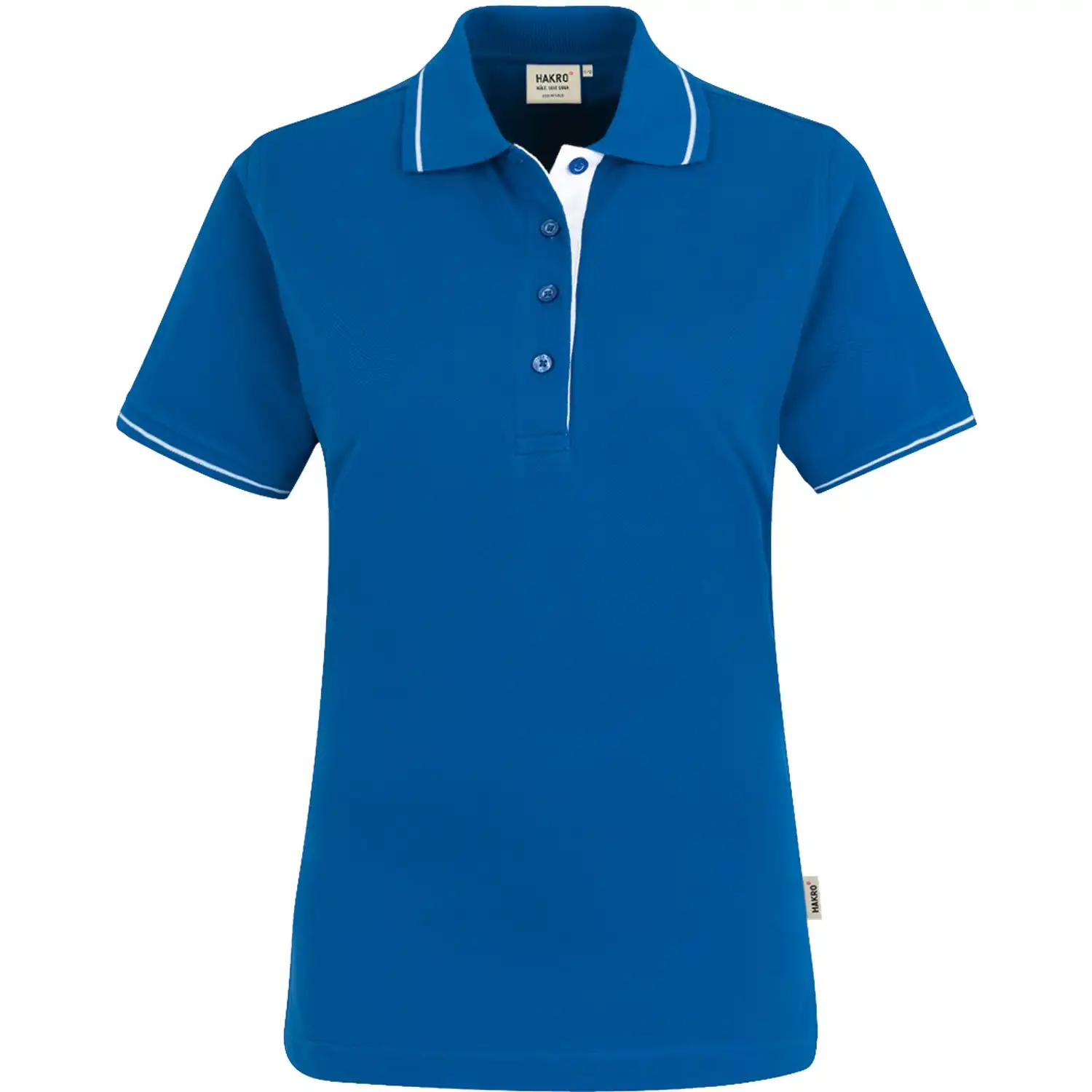 Damen Contrast Polo-Shirt "Casual" 203 in royal, L - Bild 1