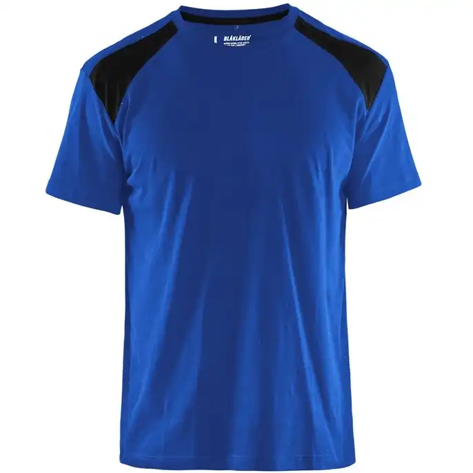 T-Shirt "3379" in kornblau/schwarz, 3XL - Thumbnail 1